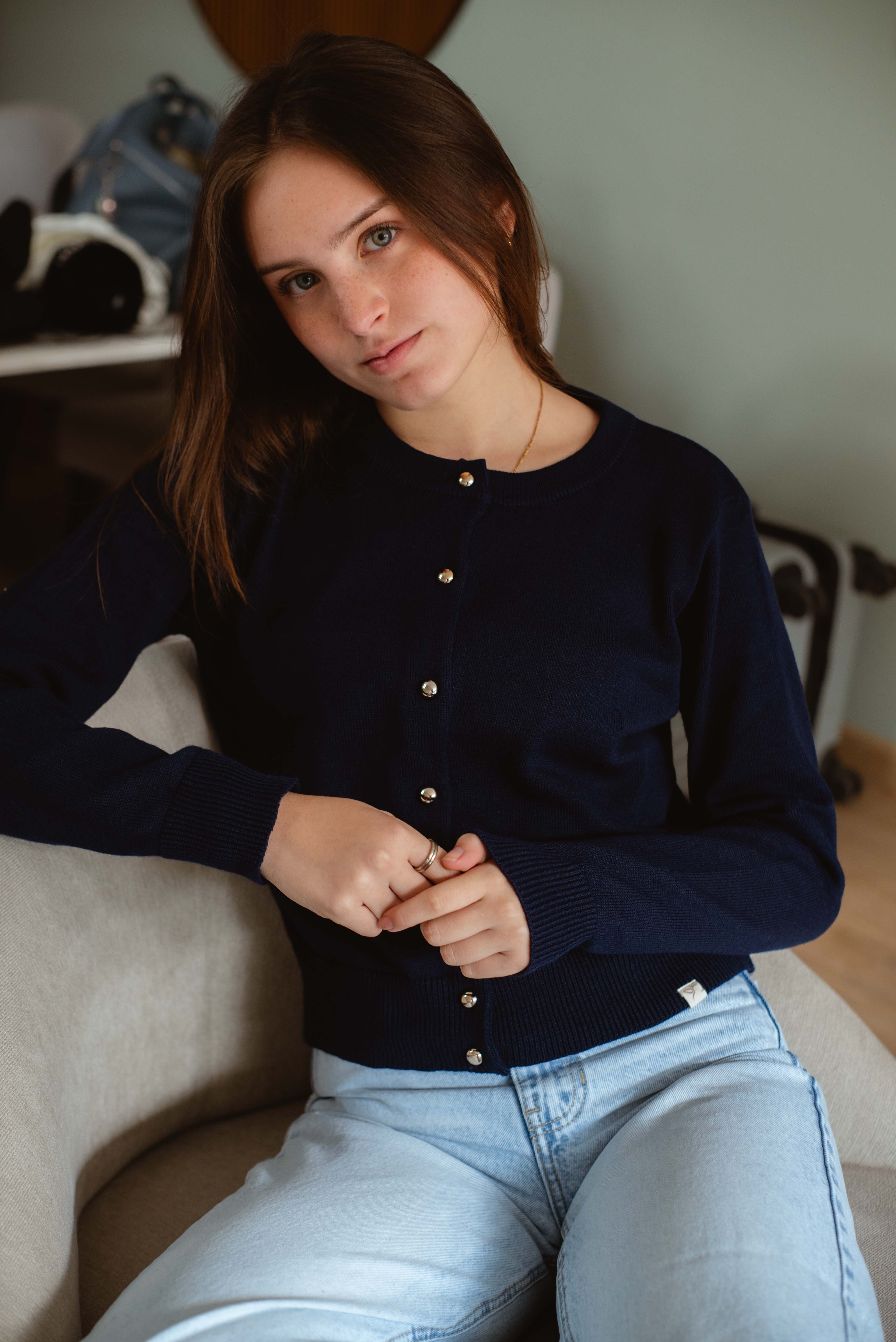 Cardigan Soft Botones Dorados